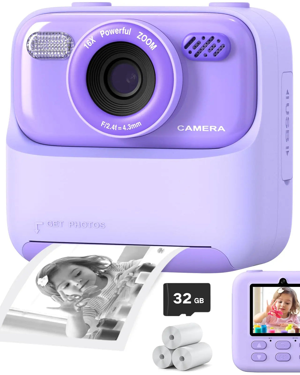 Popperworld Kids Insta-Print HD Camera