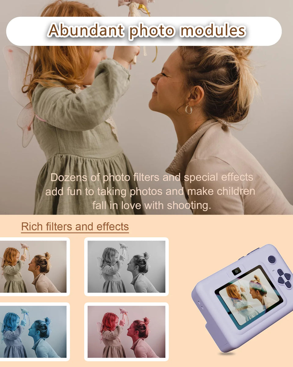 Kids Digital Print-On-Go Camera