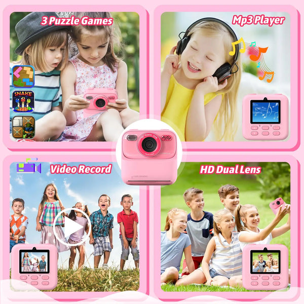 Popperworld Kids Insta-Print HD Camera