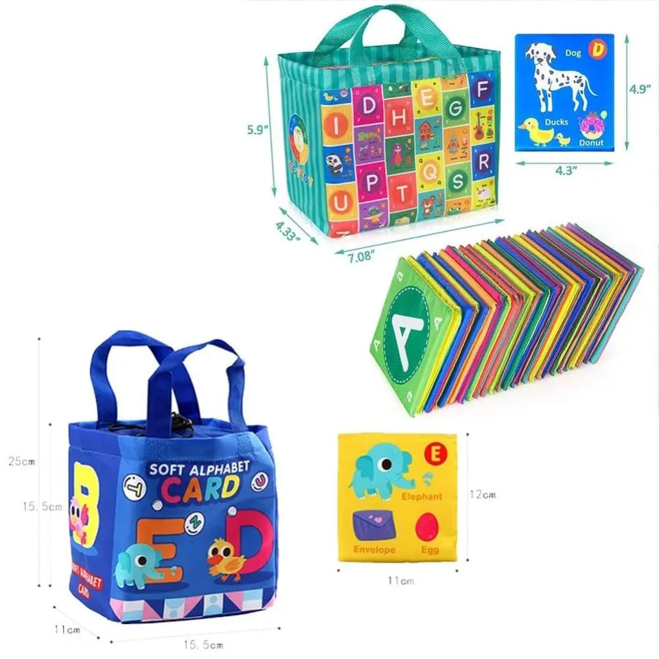 26PC Baby Cloth Flash Cards