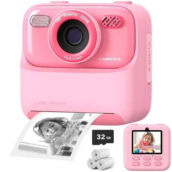 Popperworld Kids Insta-Print HD Camera